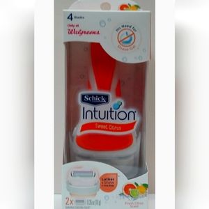 Lot of 2 SCHICK INTUITION Sweet Citrus Razor with 2x Cartridges Citrus ScentUp.